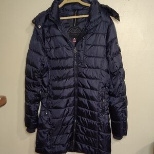 South Pole Women's Navy Puffer Jacket